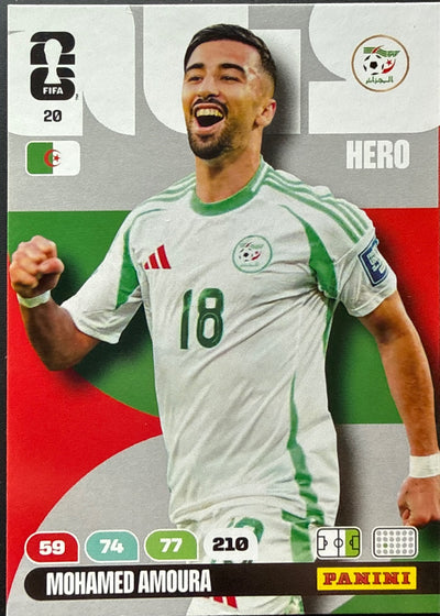 Mohamed Amoura – Panini Adrenalyn XL FIFA World Cup 2026 – #20