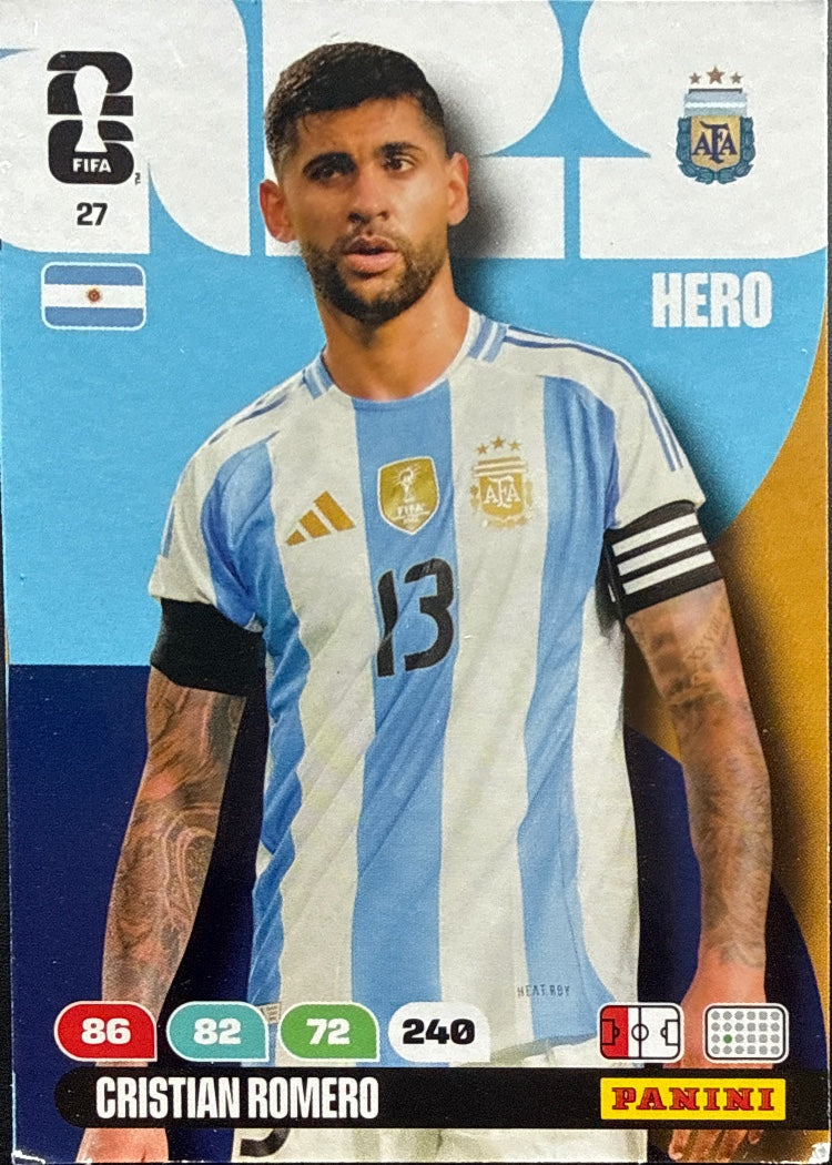Cristian Romero – Panini Adrenalyn XL FIFA World Cup 2026 – #27