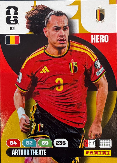 Arthur Theate – Panini Adrenalyn XL FIFA World Cup 2026 – #62