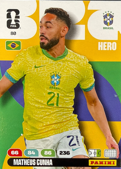 Matheus Cunha – Panini Adrenalyn XL FIFA World Cup 2026 – #80