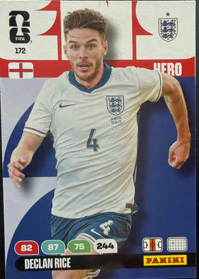 Declan Rice – Panini Adrenalyn XL FIFA World Cup 2026 – #172
