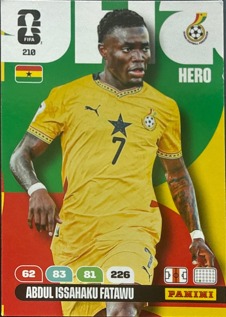 Abdul Issahaku Fatawu – Panini Adrenalyn XL FIFA World Cup 2026 – #210