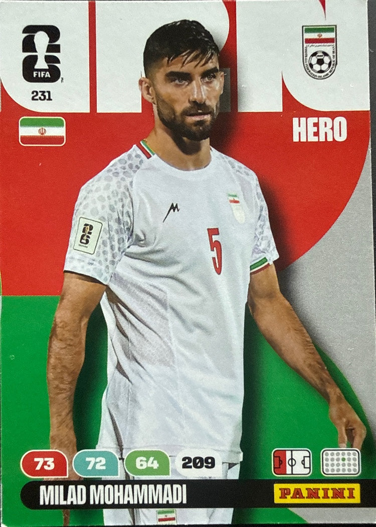Milad Mohammadi – Panini Adrenalyn XL FIFA World Cup 2026 – #231