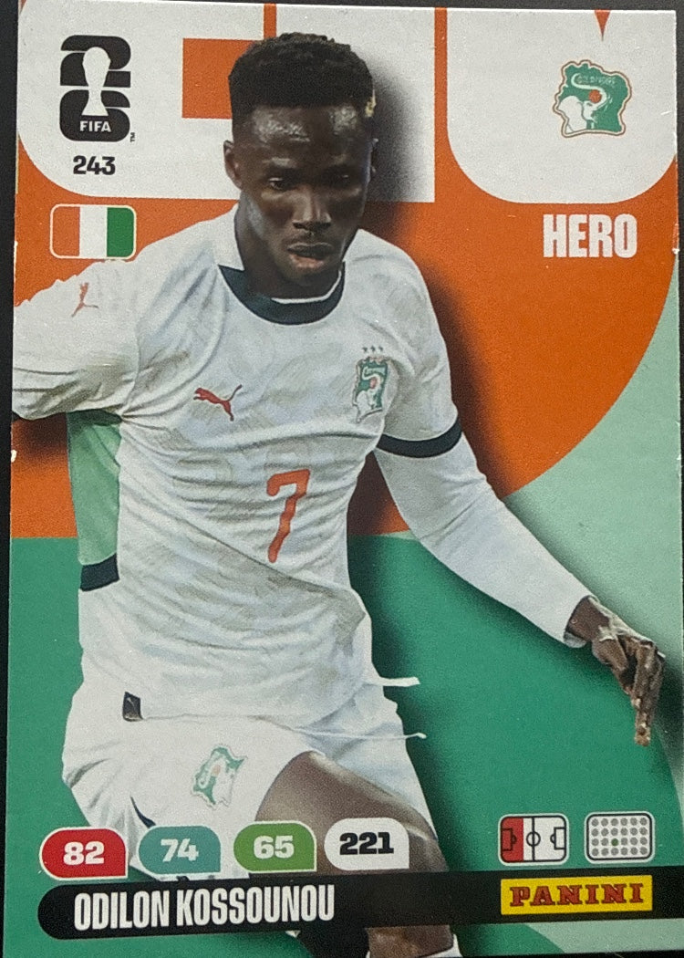 Odilon Kossounou – Panini Adrenalyn XL FIFA World Cup 2026 – #243