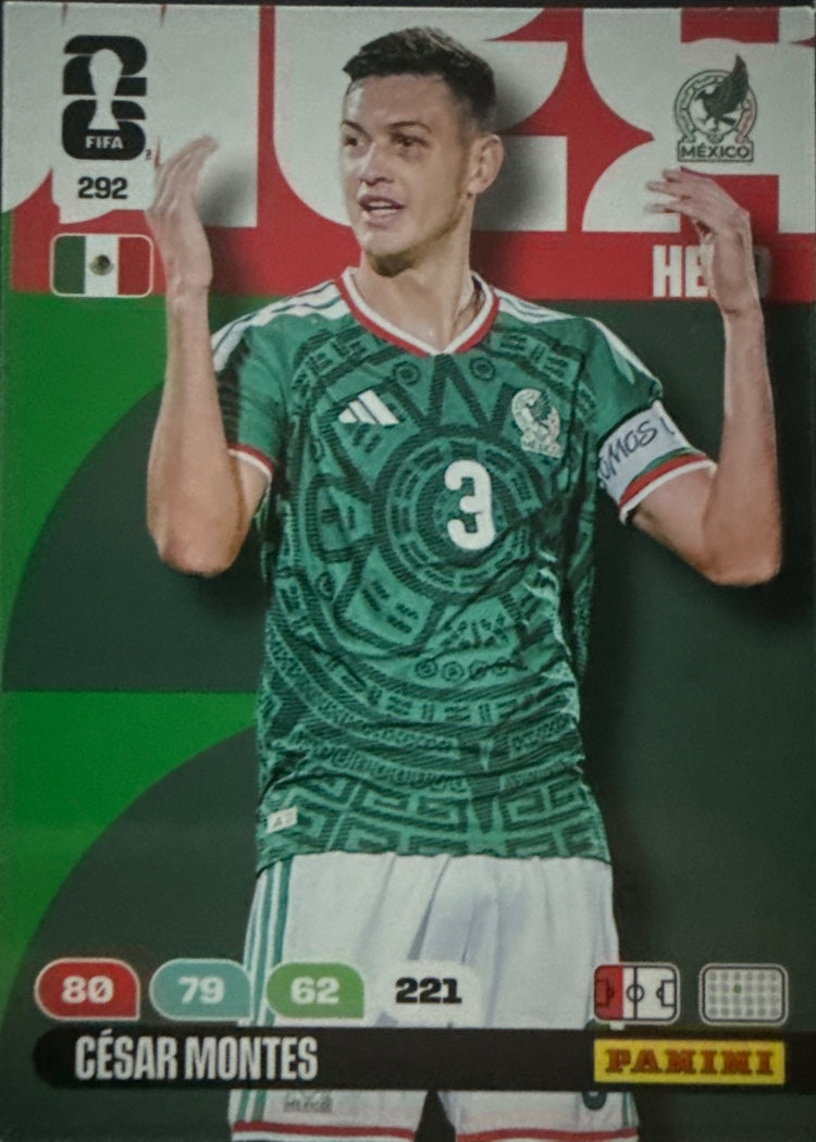 César Montes – Panini Adrenalyn XL FIFA World Cup 2026 – #292
