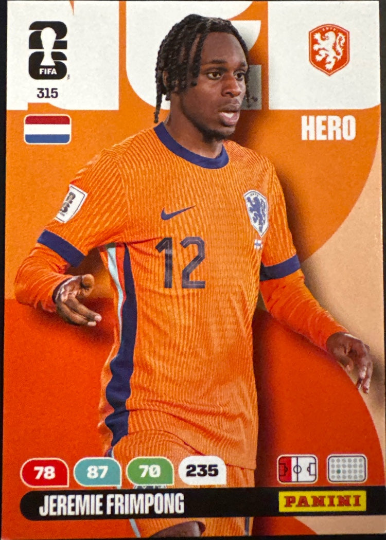 Jeremie Frimpong – Panini Adrenalyn XL FIFA World Cup 2026 – #315
