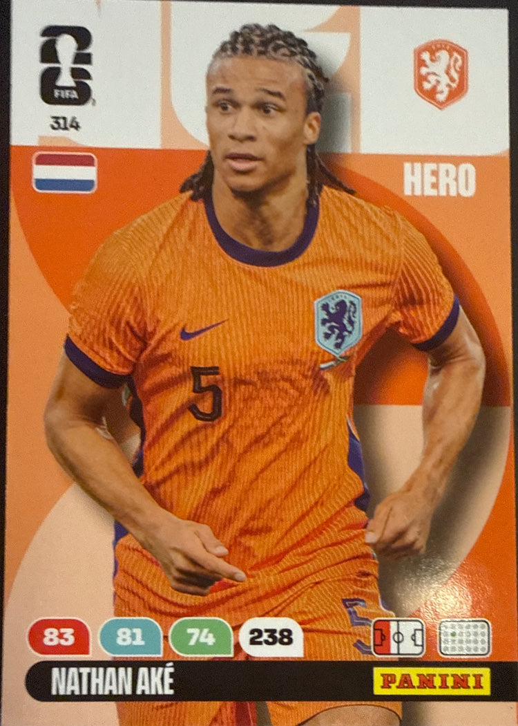 Nathan Aké – Panini Adrenalyn XL FIFA World Cup 2026 – #314