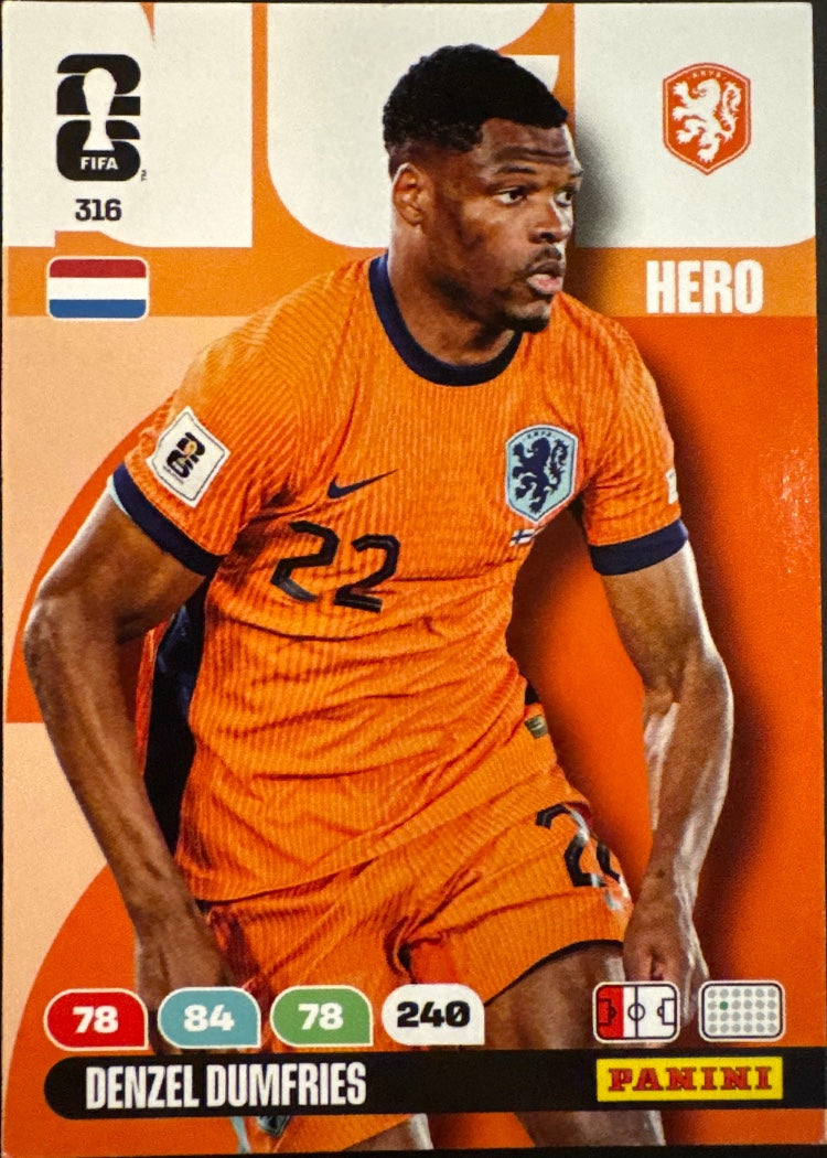 Denzel Dumfries – Panini Adrenalyn XL FIFA World Cup 2026 – #316