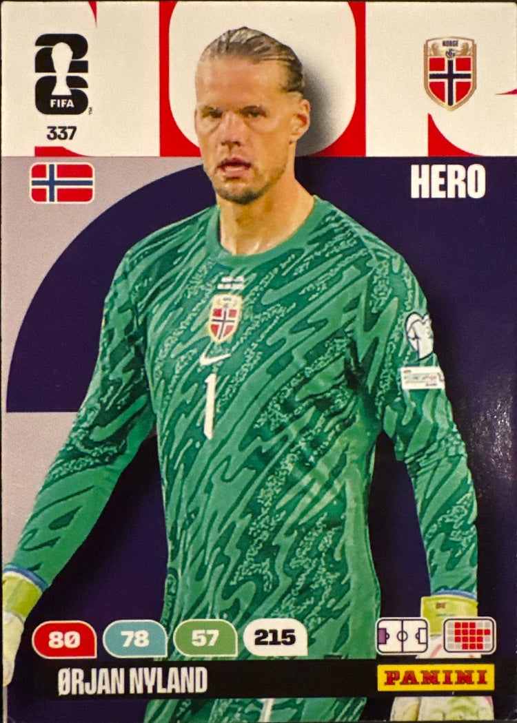 Ørjan Nyland – Panini Adrenalyn XL FIFA World Cup 2026 – #337