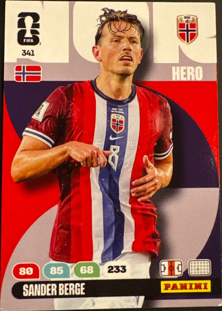 Sander Berge – Panini Adrenalyn XL FIFA World Cup 2026 – #341