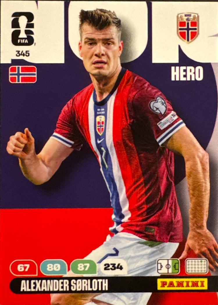 Alexander Sørloth – Panini Adrenalyn XL FIFA World Cup 2026 – #345