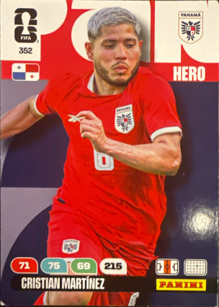 Cristian Martínez – Panini Adrenalyn XL FIFA World Cup 2026 – #352
