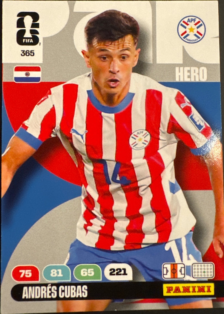 Andrés Cubas – Panini Adrenalyn XL FIFA World Cup 2026 – #365