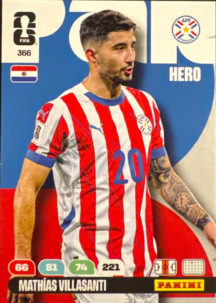 Mathías Villasanti – Panini Adrenalyn XL FIFA World Cup 2026 – #366
