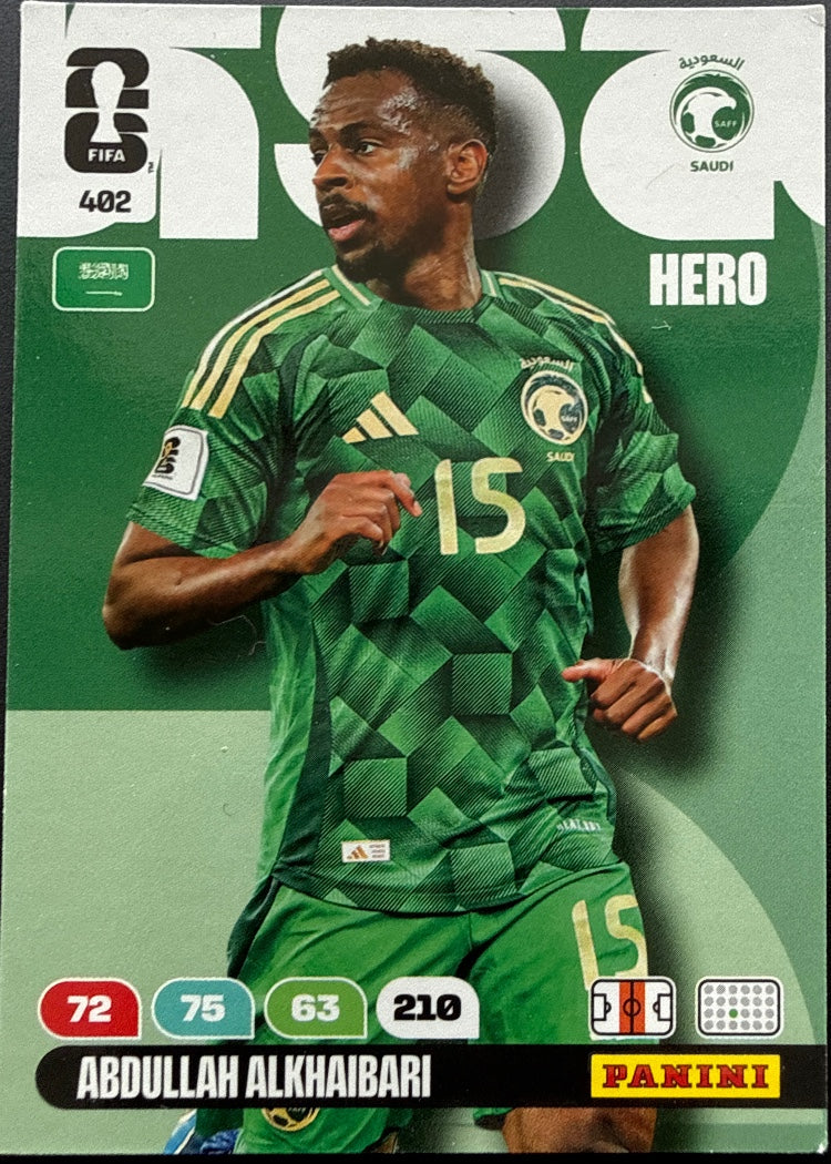 Abdullah al-Khaibari – Panini Adrenalyn XL FIFA World Cup 2026 – #402