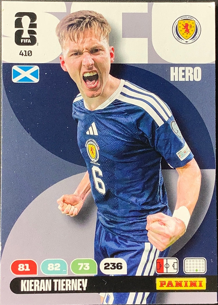 Kieran Tierney – Panini Adrenalyn XL FIFA World Cup 2026 – #410