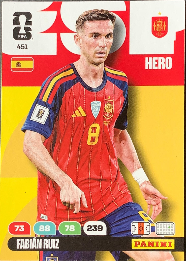 Fabián Ruiz – Panini Adrenalyn XL FIFA World Cup 2026 – #451