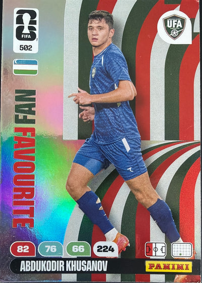 Abdukodir Khusanov – Panini Adrenalyn XL FIFA World Cup 2026 – #502