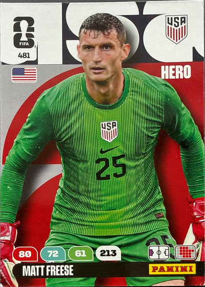 Matt Freese – Panini Adrenalyn XL FIFA World Cup 2026 – #481