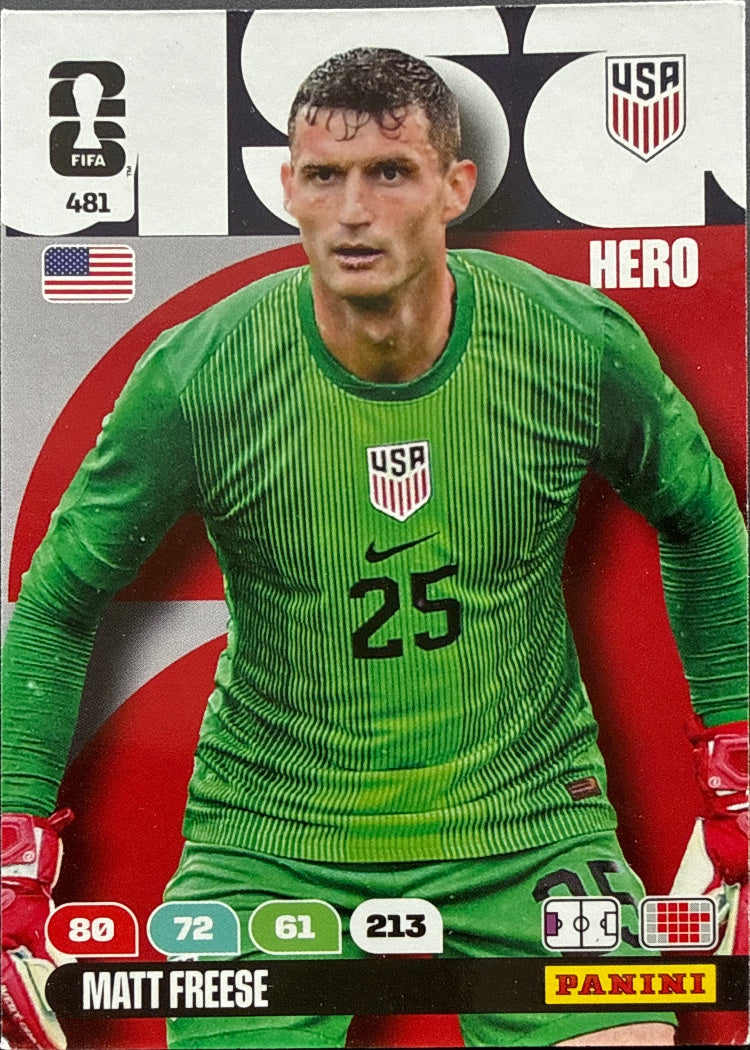 Matt Freese – Panini Adrenalyn XL FIFA World Cup 2026 – #481