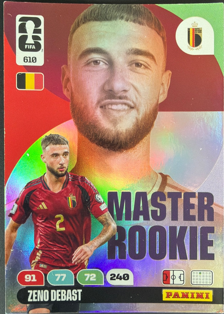 Zeno Debast – Panini Adrenalyn XL FIFA World Cup 2026 – #610