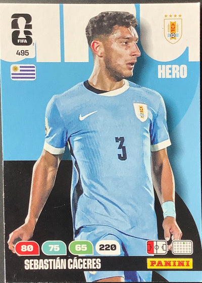Sebastián Cáceres – Panini Adrenalyn XL FIFA World Cup 2026 – #495