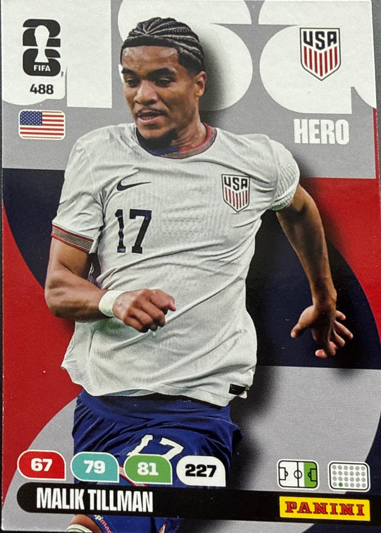 Malik Tillman – Panini Adrenalyn XL FIFA World Cup 2026 – #488