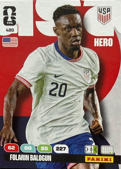 Folarin Balogun – Panini Adrenalyn XL FIFA World Cup 2026 – #489