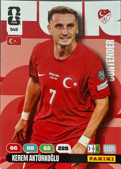 Kerem Aktürkoğlu – Panini Adrenalyn XL FIFA World Cup 2026 – #549