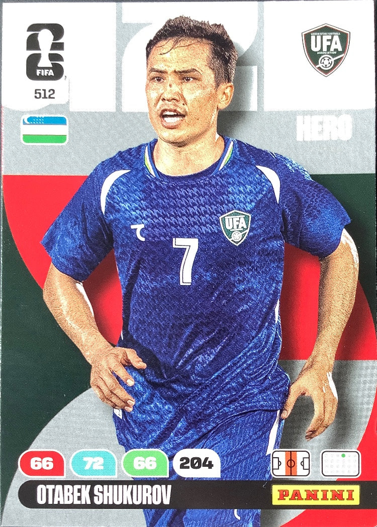 Otabek Shukurov – Panini Adrenalyn XL FIFA World Cup 2026 – #512