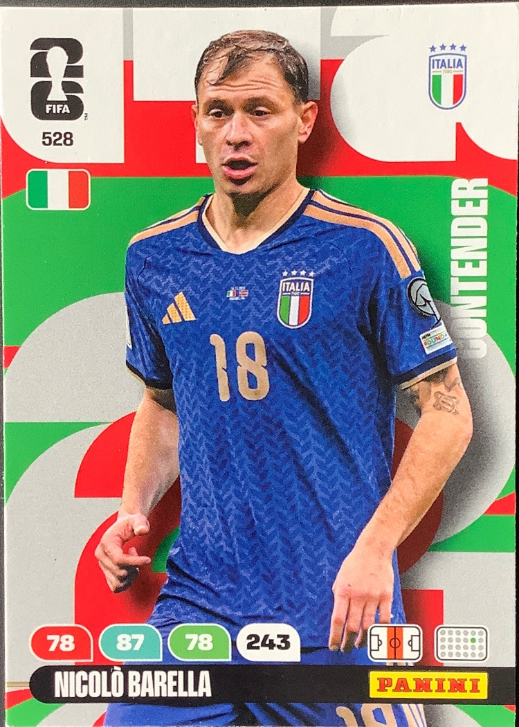 Nicolò Barella – Panini Adrenalyn XL FIFA World Cup 2026 – #528