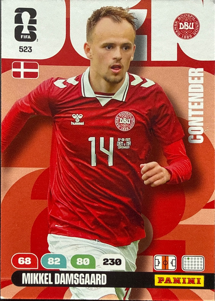 Mikkel Damsgaard – Panini Adrenalyn XL FIFA World Cup 2026 – #523