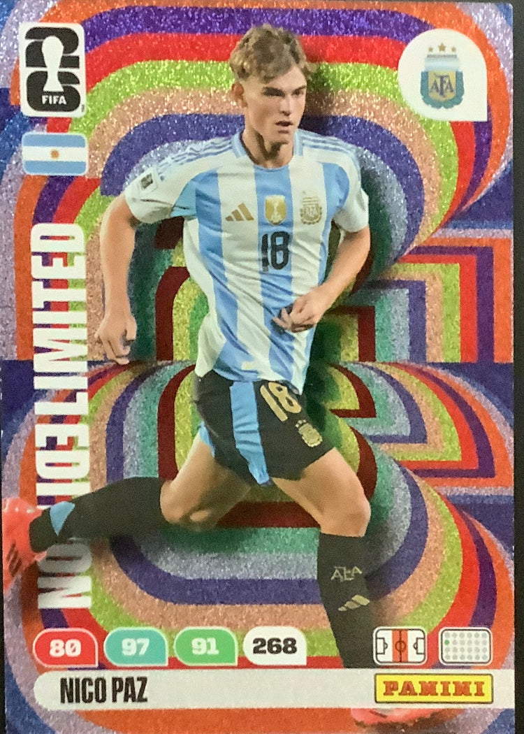 Nico Paz – Panini Adrenalyn XL FIFA World Cup 2026 – #le-np