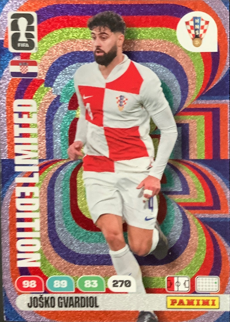 Joško Gvardiol – Panini Adrenalyn XL FIFA World Cup 2026 – #le-jg
