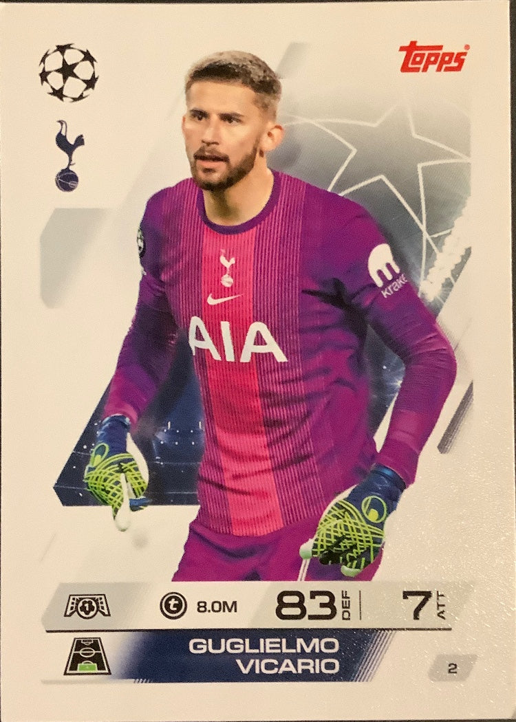 Guglielmo Vicario – Topps Match Attax Champions League 2025/26 – #2