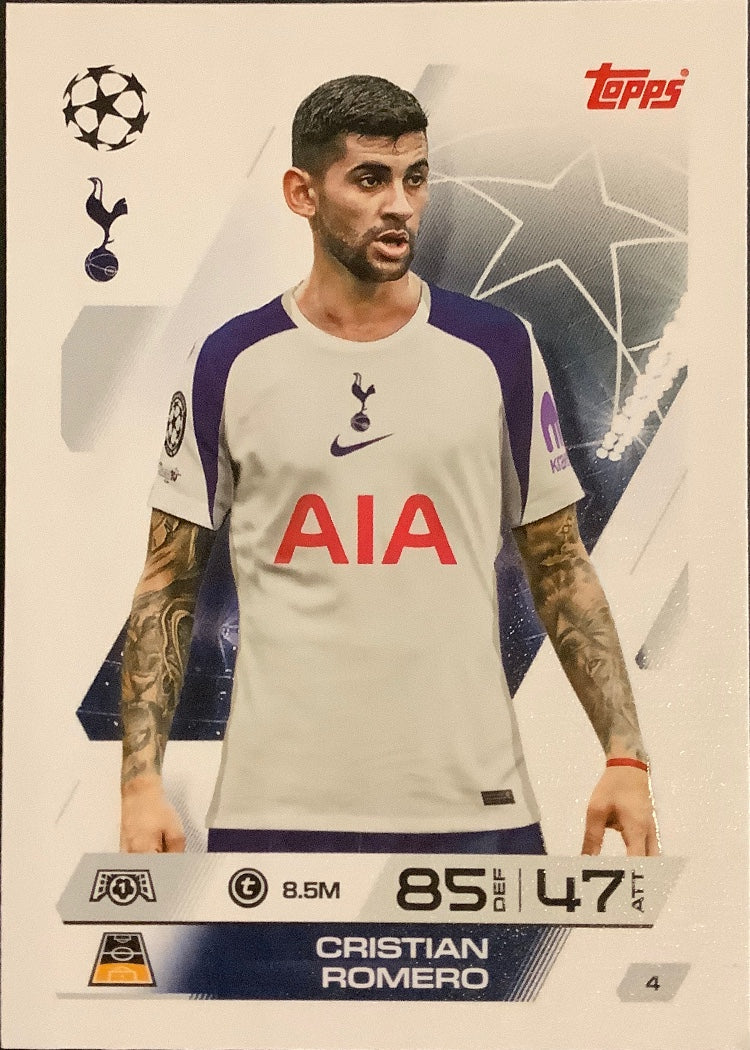 Cristian Romero – Topps Match Attax Champions League 2025/26 – #4