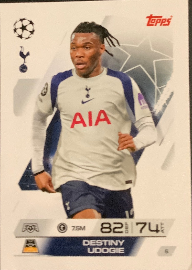 Destiny Udogie – Topps Match Attax Champions League 2025/26 – #5