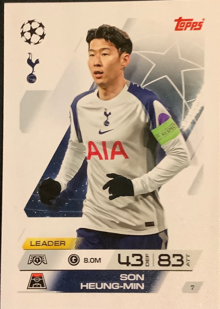 Son Heung-Min – Topps Match Attax Champions League 2025/26 – #7