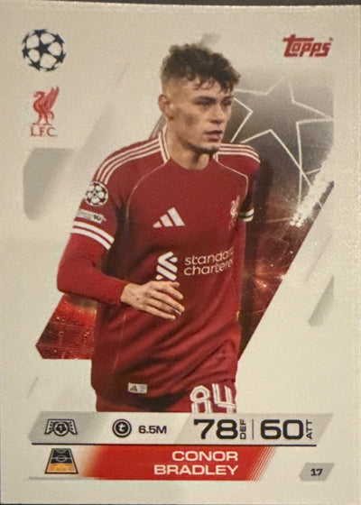 Conor Bradley – Topps Match Attax Champions League 2025/26 – #17