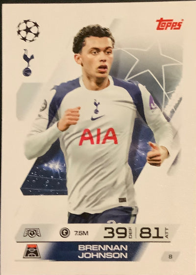 Brennan Johnson – Topps Match Attax Champions League 2025/26 – #8