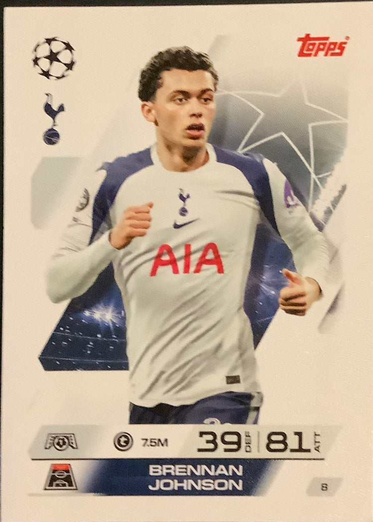 Brennan Johnson – Topps Match Attax Champions League 2025/26 – #8