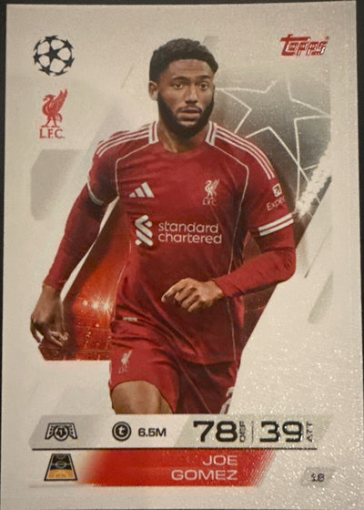 Joe Gomez – Topps Match Attax Champions League 2025/26 – #18