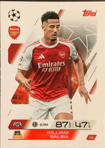 William Saliba – Topps Match Attax Champions League 2025/26 – #30