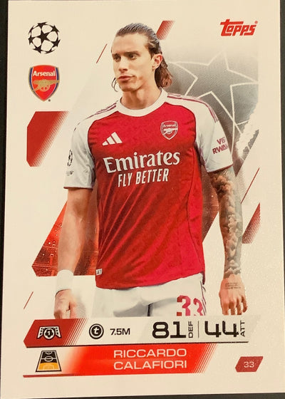 Riccardo Calafiori – Topps Match Attax Champions League 2025/26 – #33