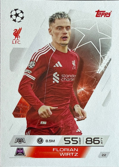 Florian Wirtz – Topps Match Attax Champions League 2025/26 – #22