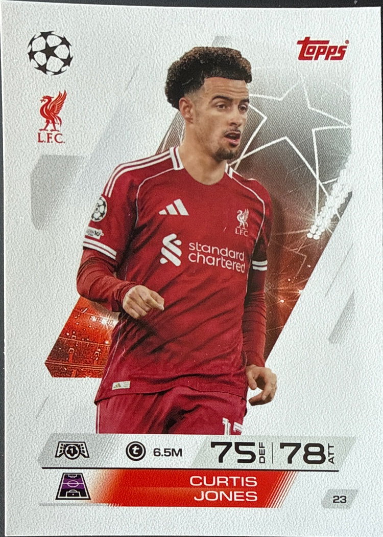 Curtis Jones – Topps Match Attax Champions League 2025/26 – #23