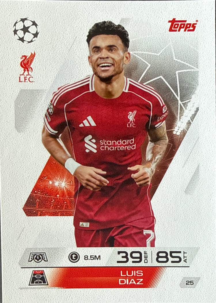 Luis Díaz – Topps Match Attax Champions League 2025/26 – #25