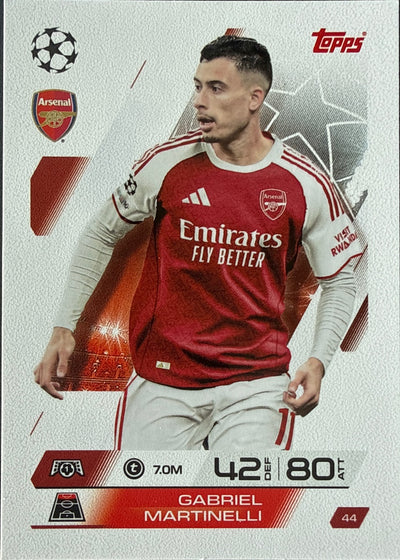 Gabriel Martinelli – Topps Match Attax Champions League 2025/26 – #44