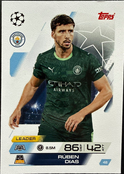 Rúben Dias – Topps Match Attax Champions League 2025/26 – #48