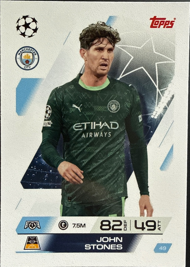 John Stones – Topps Match Attax Champions League 2025/26 – #49